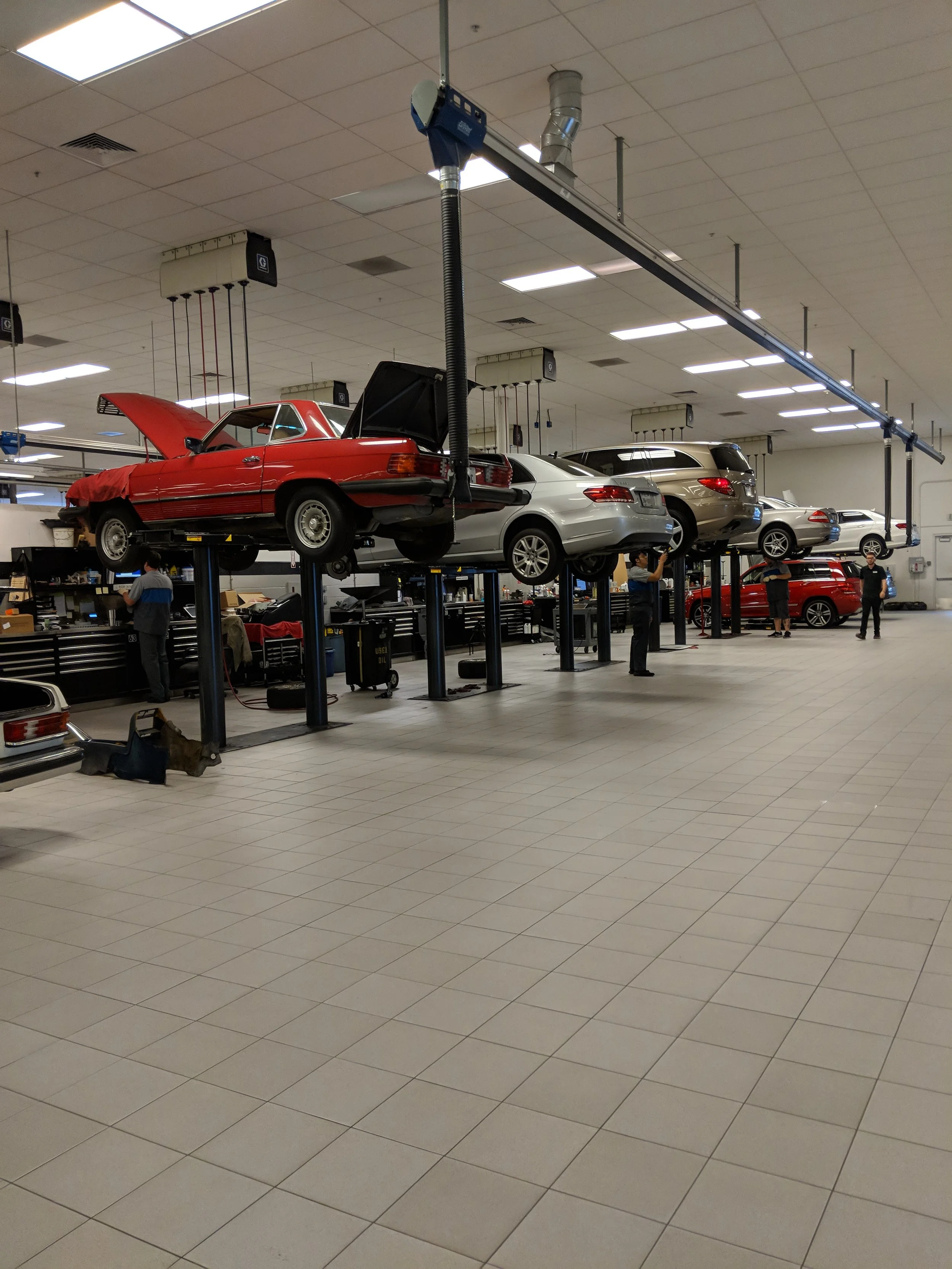 Dealership environment during field work